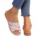 Bow-knot Plus-size Flat Sandals For Women
