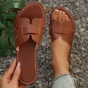 Plus Size Open Toe Flat Cool Women's Slippers