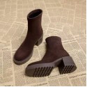 Brown Heeled Ankle Boots For Petite Women