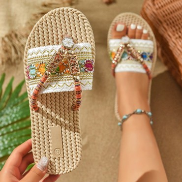 Ethnic Style Beach Summer Fashion Comfortable Holiday Slippers