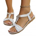 Sandals Women's Beaded Butterfly Decorative Roman Shoes