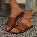 Plus Size Open Toe Flat Cool Women's Slippers
