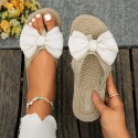 Women's Summer Imitation Straw Woven Hemp Rope Pattern Non-slip Slippers