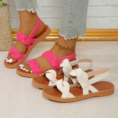 Woven Fashion Flat Summer Shoes Women