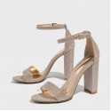 Chunky Heel Sandals Fashion European And American Style High Heel Sandals Women's Classy Shoes
