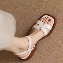 New Korean-style Versatile Flat Casual Sandals With A Single Strap
