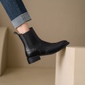 Stunning British-style Womens Full-grain Leather Ankle Boots With A Soft Sole