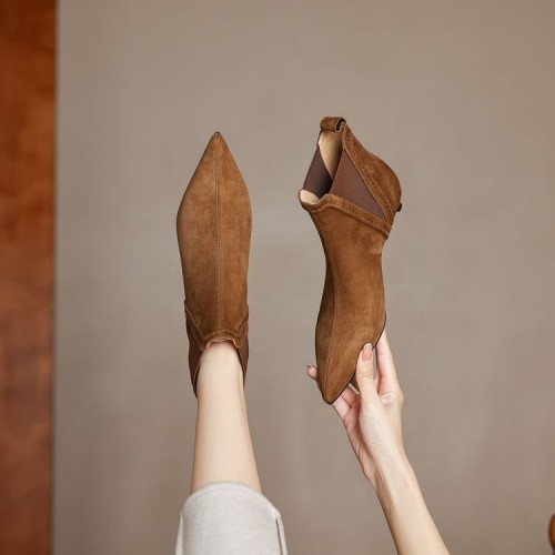 Fall And Winter Stiletto Ankle Boots With A French-inspired Cut That Flatter Your Figure And Create A Slimming Silhouette