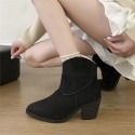 Womens Fashionable Retro Bootie With A Sock-Like Cuff