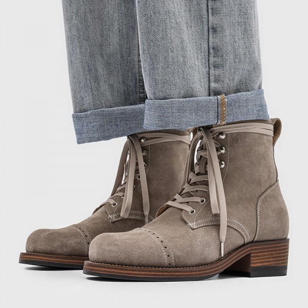 Retro New Style Motorcycle Martin Short Boots