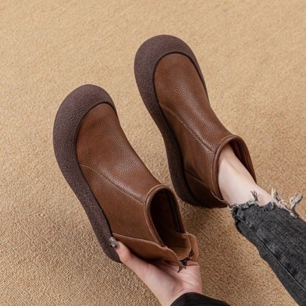 Vintage Womens Boots With Soft Soles For Comfort Casual Style And Versatile Wear