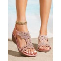 Bohemian-style Thick-soled Wedge Sandals