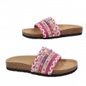 Ethnic Style Platform Slippers Rivet Plus Size Water Pine Beach Slippers