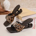 Womens Stylish High-end Statement Heel Sandals For Outdoor Wear