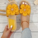 Women's Rope Bottom Stitching Floral Fashion Casual Slippers