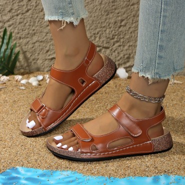 Women's Fashion Plus-Size Thick-Soled Wedge Sandals
